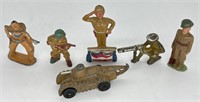 Lot Of Vintage Barclay / Lead / Cast Metal Toy