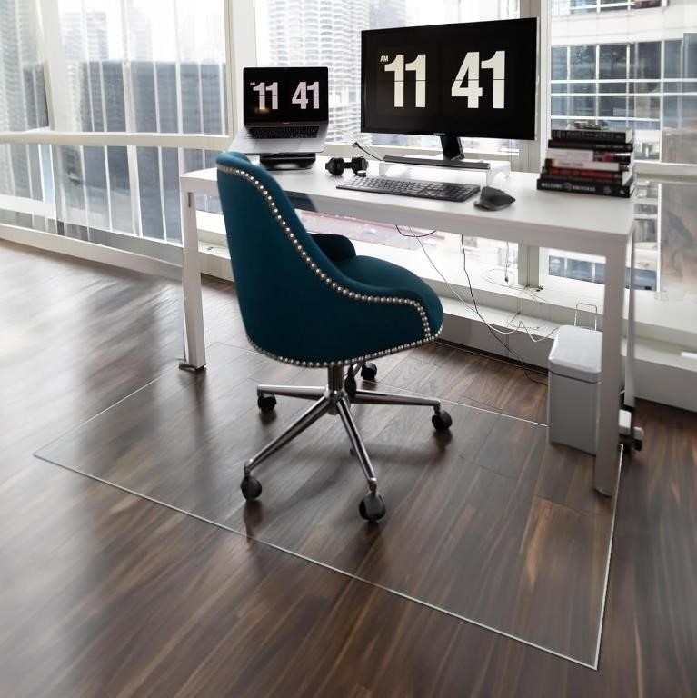 Office Chair Mat for Hardwood Floor, Transparent