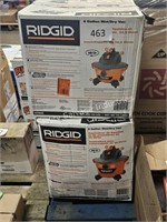 2- ridgid asst wet/dry vacs