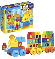 New- MEGA BLOKS Building Toy ABC Blocks Train Set