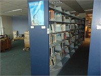 7 section double sided bookshelf