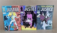 1988 New Universe Justice Comic Books Jan-March