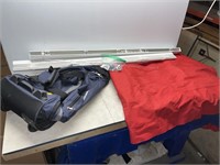 2 blinds 42" wide, duffle bag, single size air