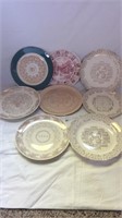 Calendar Plates 1953, 54, 57, 60, 64, 67, 68, 74