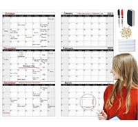 Large dry erase calendar for wall,Giant Laminated