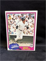 1981 Topps Graig Nettles Yankees Card