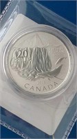 2013 Canada Fine Silver $20 Whale Coin NO TAX