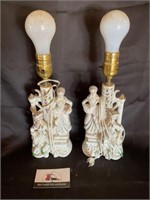 Ceramic colonial table lamps