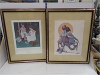 2 - Norman Rockwell prints, 22" x 18"