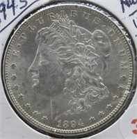 1894-S UNC Morgan Silver Dollar. Nice.
