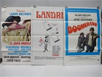 Vintage 1970s International Tri-Fold Movie Posters