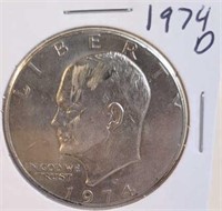 1974 D Eisenhower One Dollar