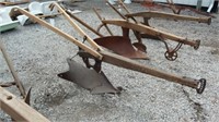 No. B hill side plow with replaced handles,