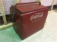 1950'S COKE COOLER WITH TRAY