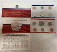1987 D/P Uncirculated Mint Set