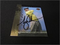 2001 UD TIGER WOODS AUTOGRAPHED RC COA