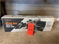 Miter box with 14” back saw