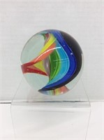 Rainbow Art Glass Paperweight