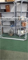 2 chain-link fence gates, 45.5 in tall X 57 in