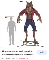 Home Accents  9.5 ft Animated Immortal Werewolf