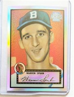 2001 Warren Spahn Topps Archives Reserve 1952 Refr