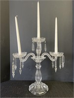 3 Candlestick heavy candelabra, 2 rotating arms,