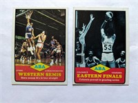 1973-74 Topps ABA West Semis East Finals Cards