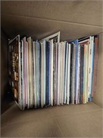 Large box of mostly classical records