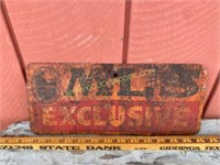 Realtors MLS Exclusive Antique Sign