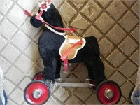 Vintage Child's Toy Horse on wheels