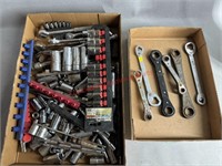 Ratchet Wrenches & Assorted Sockets