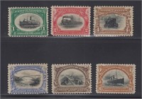 US Stamps #294-299 Mint LH bright 1901 Pan-America