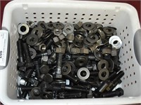 Lot 58" x 2 1/2" Bolts With Nuts & Washers