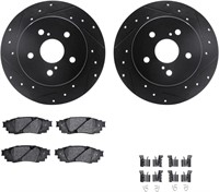 DFC Rear Brake Rotors-Drilled/Slotted