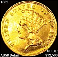 1882 $3 Gold Piece