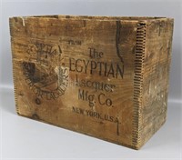 Antique The Egyptian Lacquer Co. Crate.