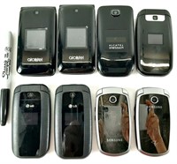 8 téléphones Flip-Flop SAMSUNG, LG et ALCATEL *
