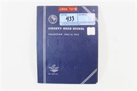 PARTIAL BOOK OF LIBERTY "V" NICKLES - 16 COINS