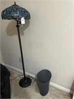 Lamp And Trash Can
