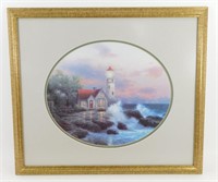 ** Thomas Kinkade Lighthouse Framed Print -