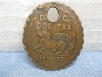 Vtg 1936-1937 Dog Tag