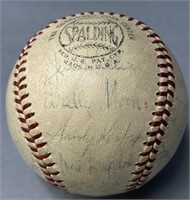 Early 1960 LA Dodgers Team Signed Baseball