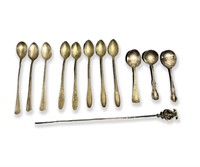 11 Vintage & Antique Mixed Spoons