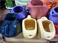 2 TRAYS FIESTAWARE PITCHERS & MORE