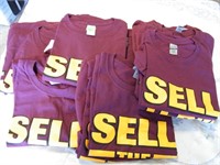 (12) NEW SELL THE TEAM T-SHIRTS