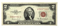 Series of 1953 A Two Dollar Red Seal Note