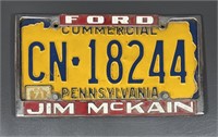 1971 Pennsylvania License Plate