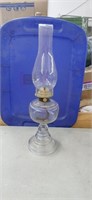 Estate   Old Oil Lamp  20.5" tall