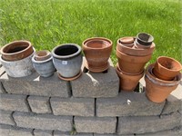 AWESOME LARGE LOT OF VARIOUS PLANTERS POTS