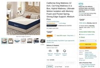 B6339  Hybrid Mattress 12 Inch California King